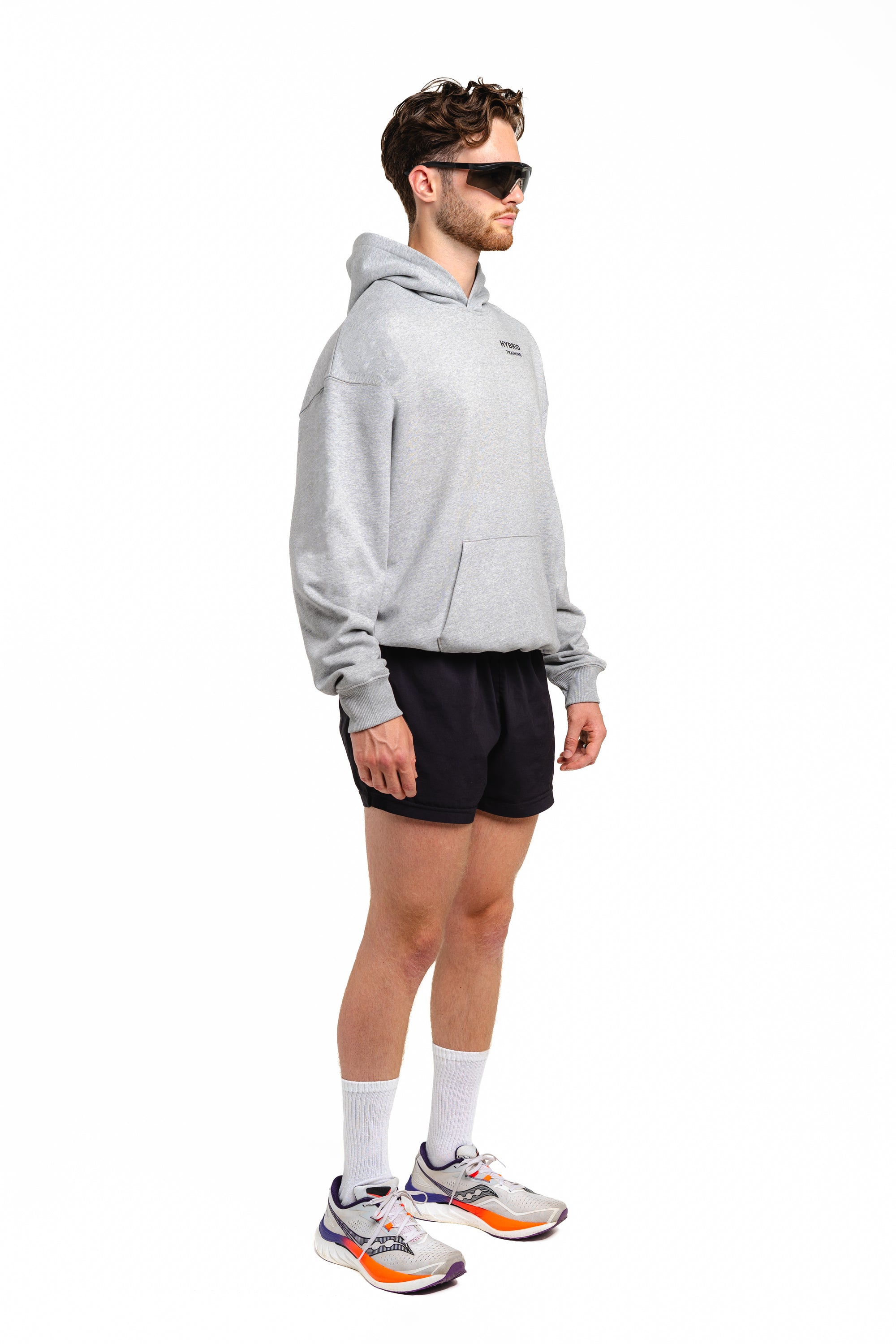 GREY/BLACK OVERSIZED HOODIE