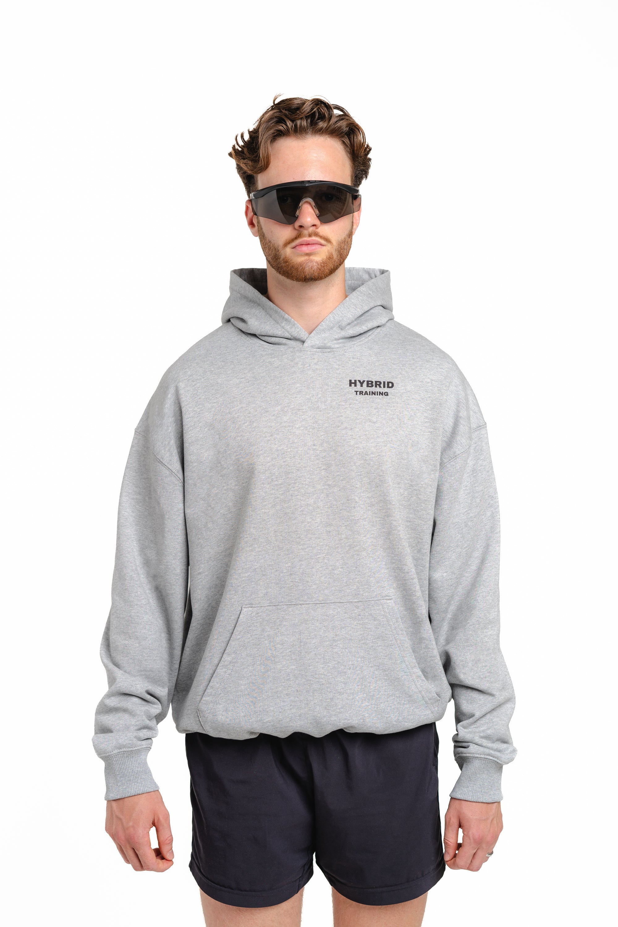 GREY/BLACK OVERSIZED HOODIE